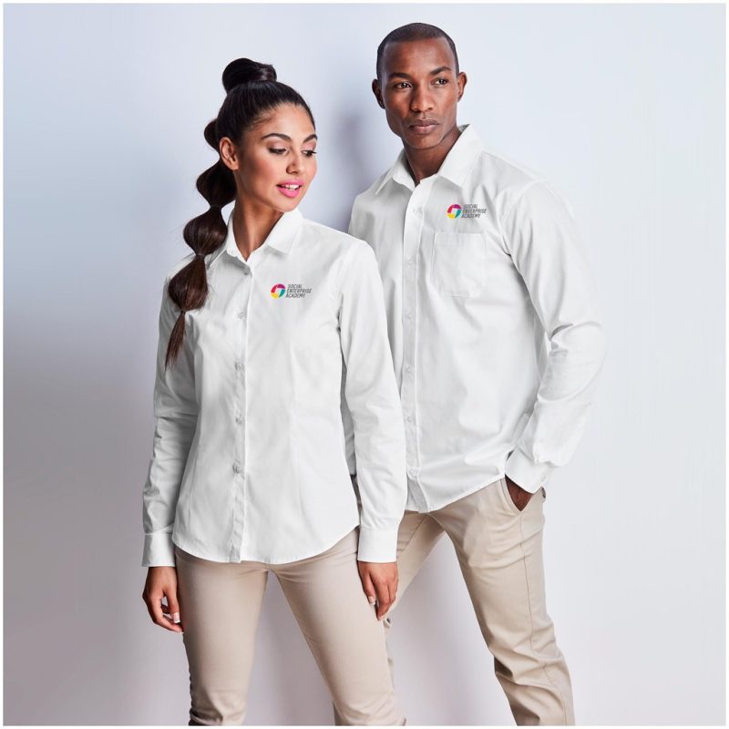 Ladies Long Sleeve Milano Shirt - Image 5